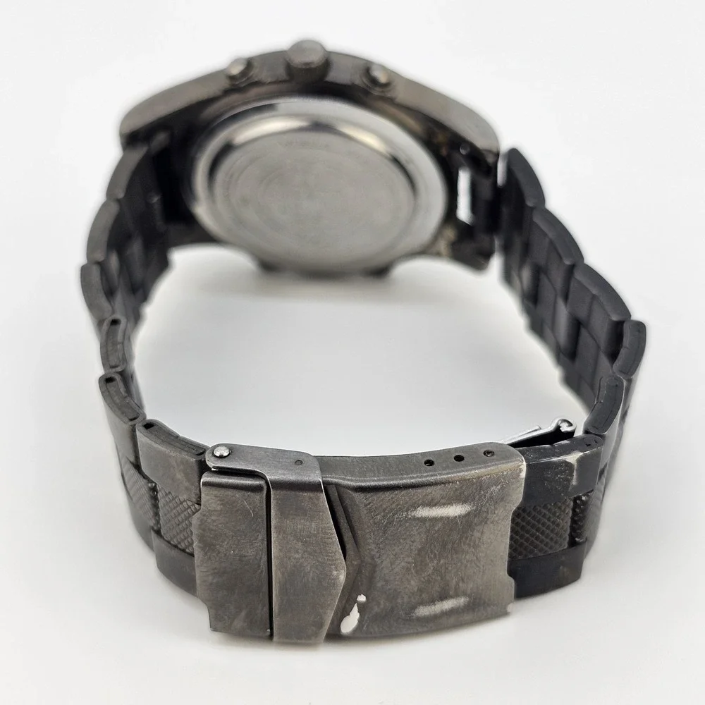 Timex Expedition Men Watch 38MM Ana-Digi Black Dial Gunmetal Band 7.5